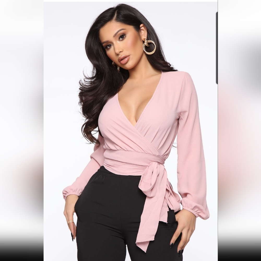 Fashion Nova Size XL Mauve Blouse